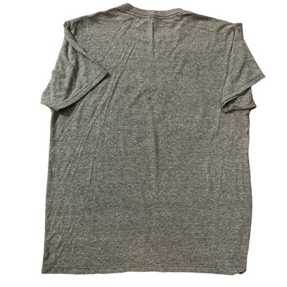 Retro Super Mario Bros Shirt Adult M Gray Graphic Distressed Tagless Mushroom - Picture 3 of 5